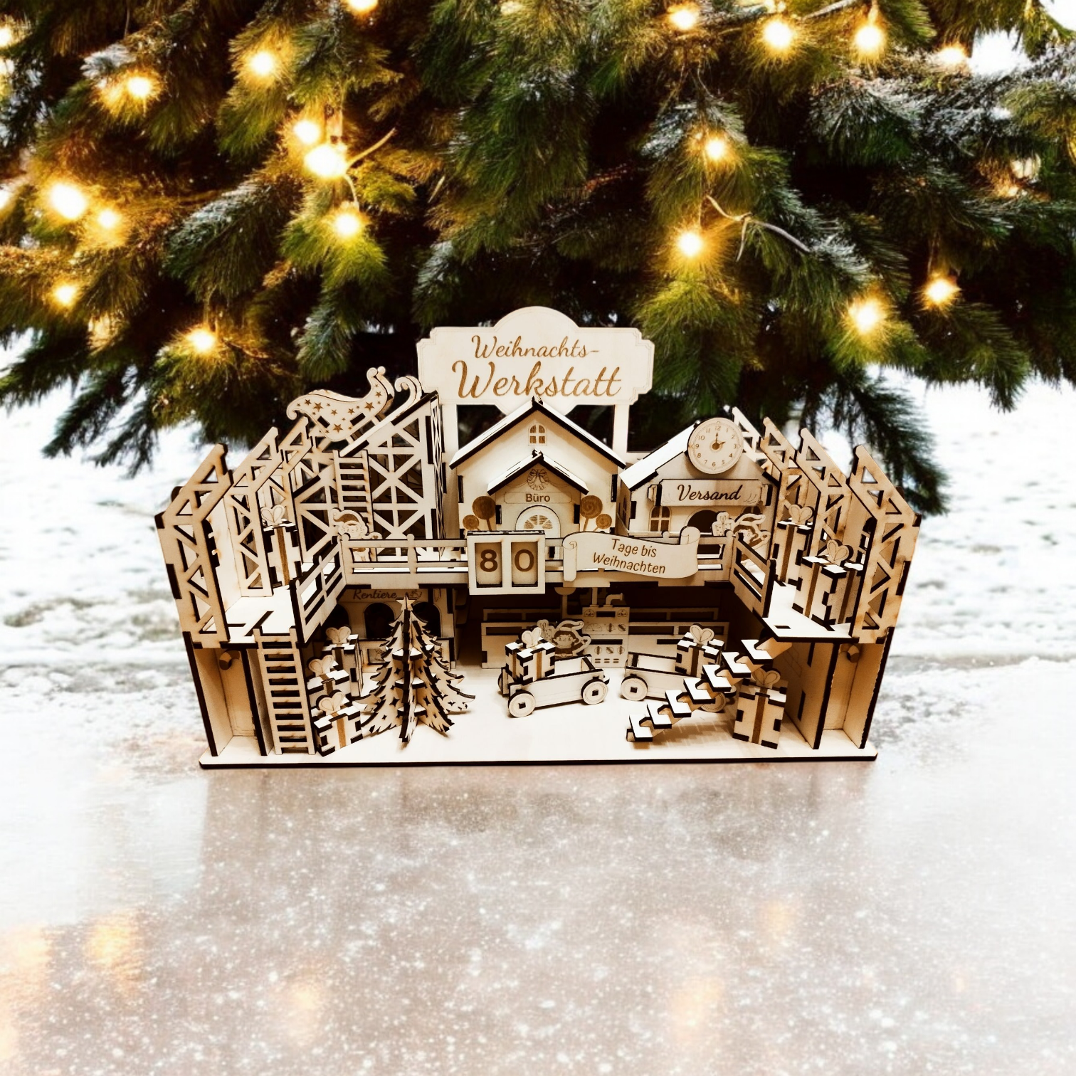 Große XXL Weihnachtsfabrik mit Weihnachts-Countdown