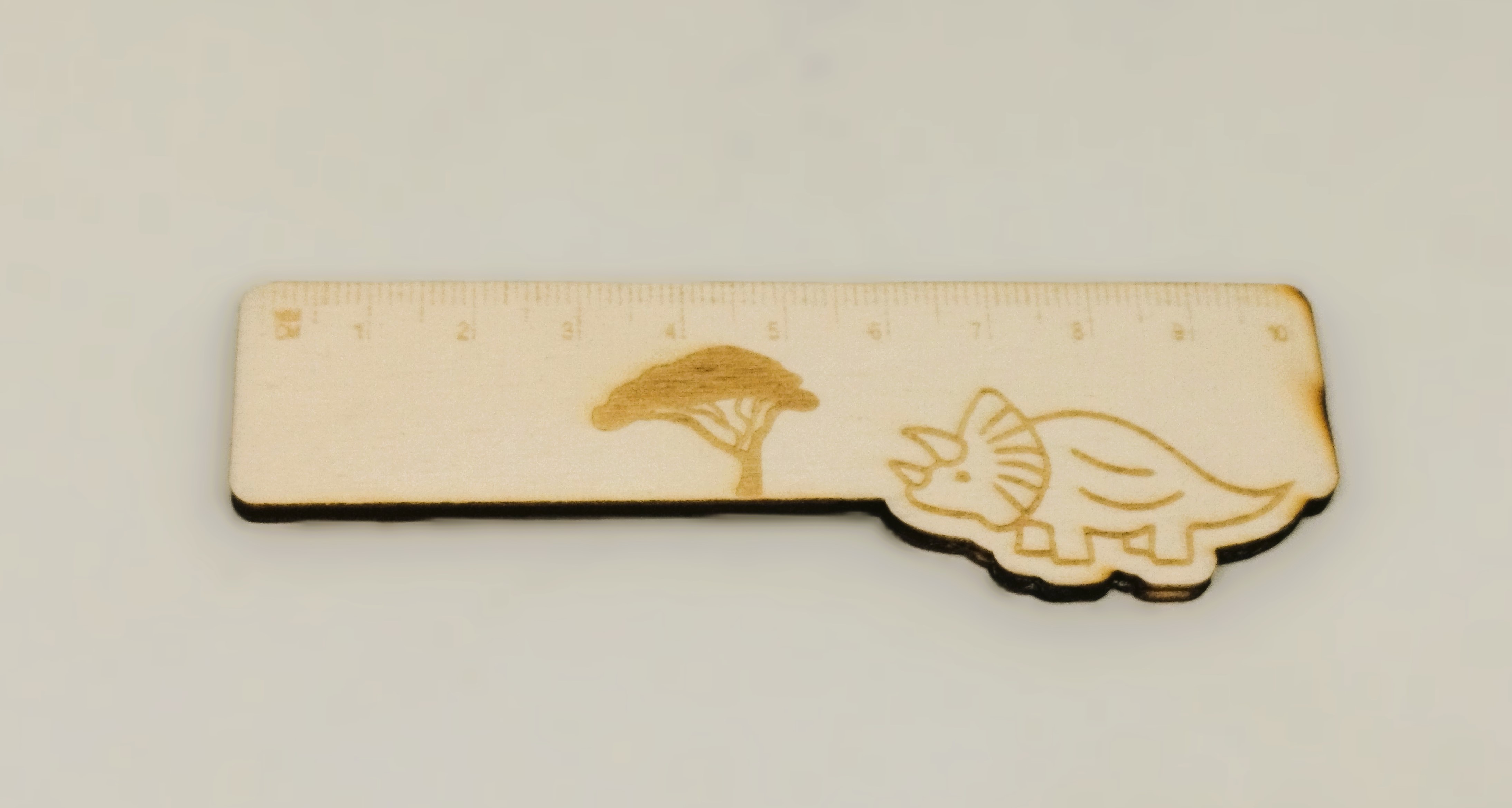 kleines Lineal 10cm, Motiv Dinosaurier