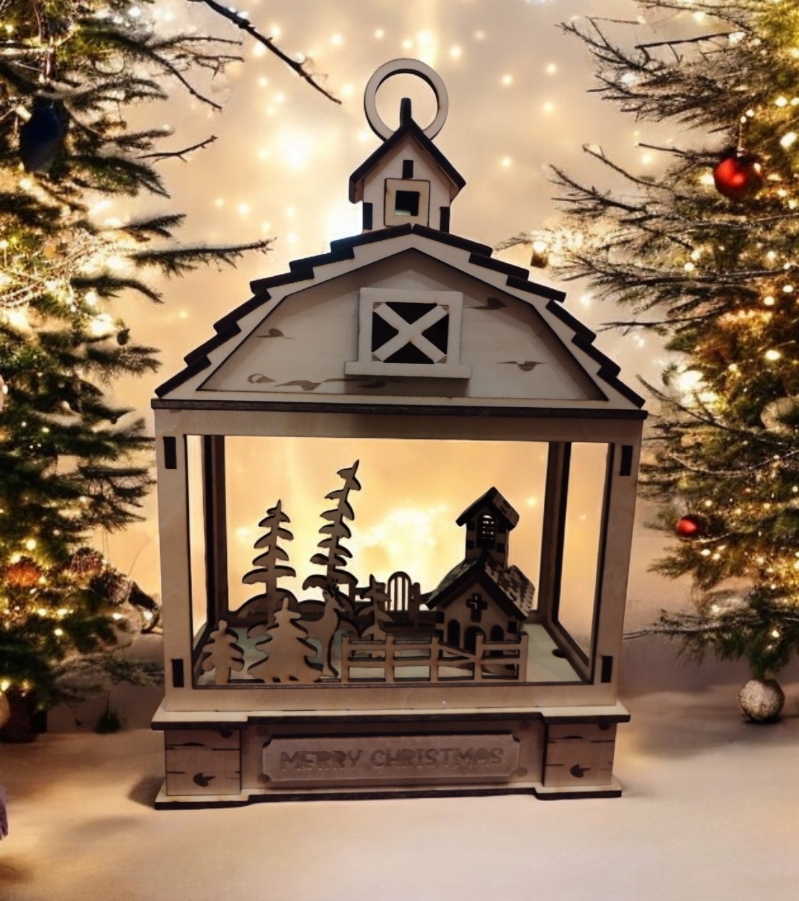 Laterne "Weihnachtskirche"